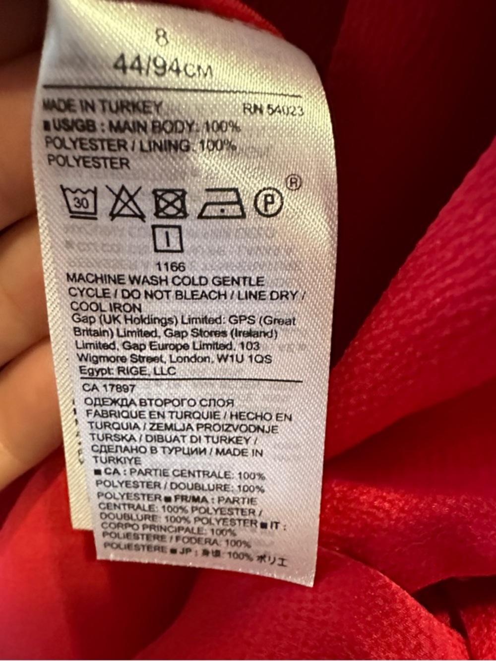 Banana Republic Red Bow-Sleeve Shift Dress - Picture 4 of 4